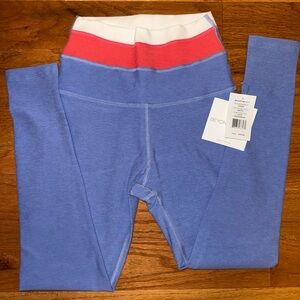 Beyond Yoga Blue and Pink Leggings Athletic Stretch